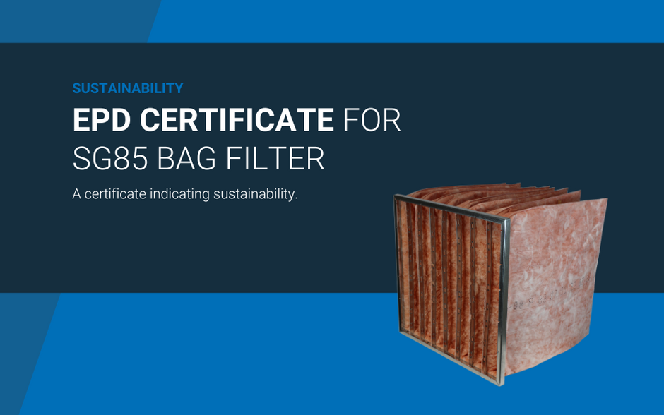 EPD certified SG85 bag filters