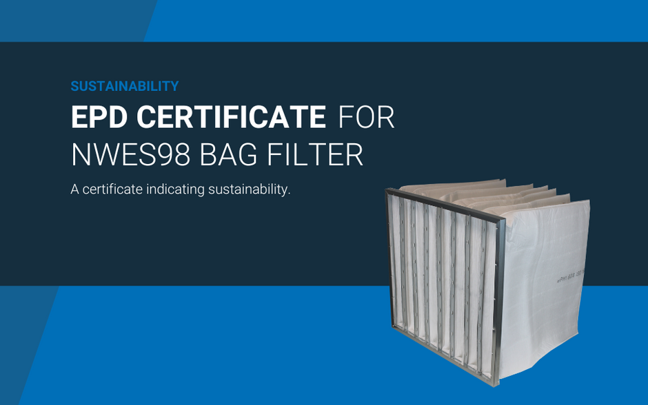 EPD certified NWES98 bag filters