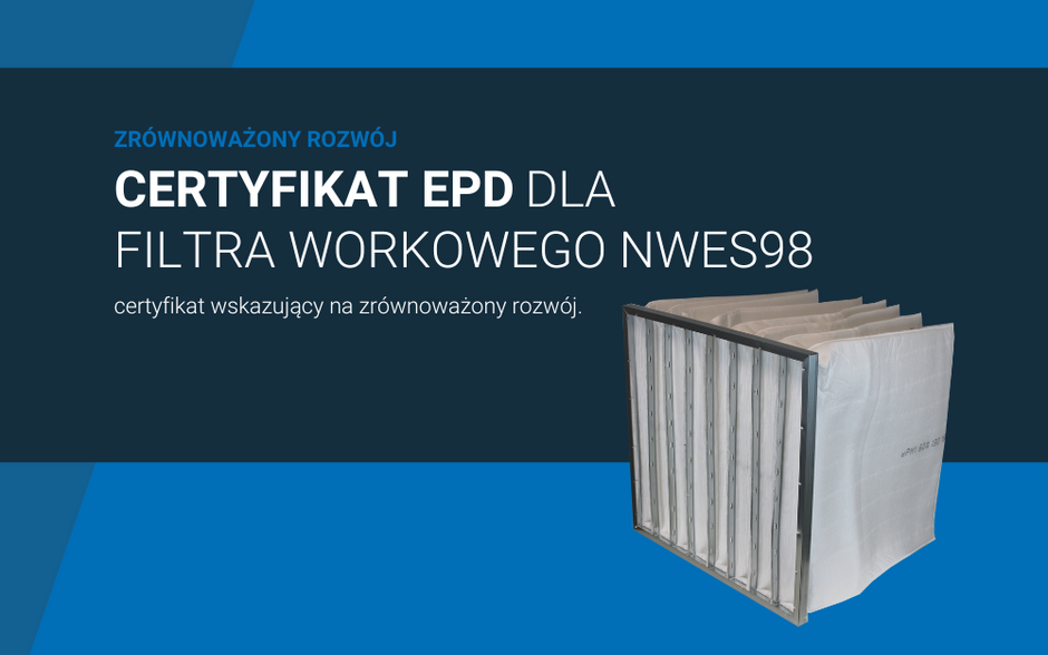 Filtry workowe NWES98 certyfikowane przez EPD