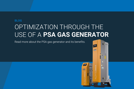 Optimization through a PSA gas generator