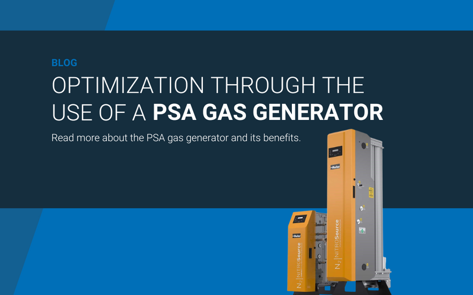 Optimization through a PSA gas generator