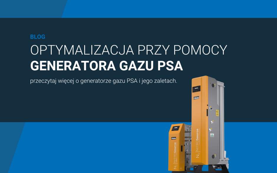 Optymalizacja za pomocą generatora gazu PSA