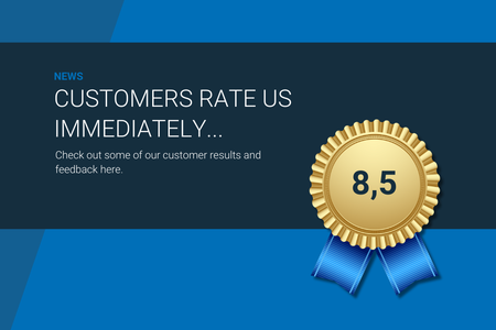 Our clients rate us an 8.5