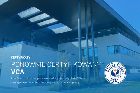 Podwójna certyfikacja: Interfilter Industries i Avilo ponownie certyfikowane VCA