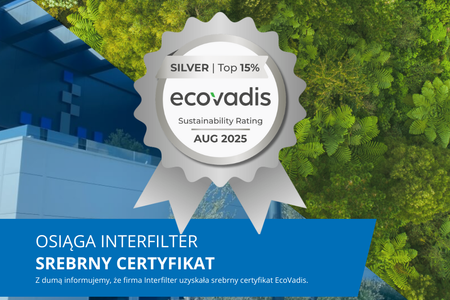 Interfilter uzyskuje srebrny certyfikat EcoVadis