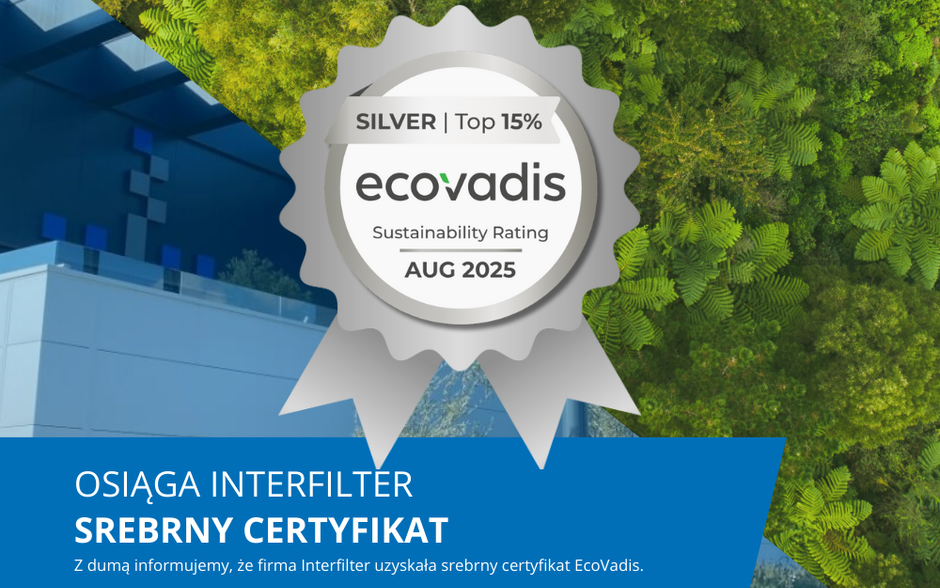 Interfilter uzyskuje srebrny certyfikat EcoVadis