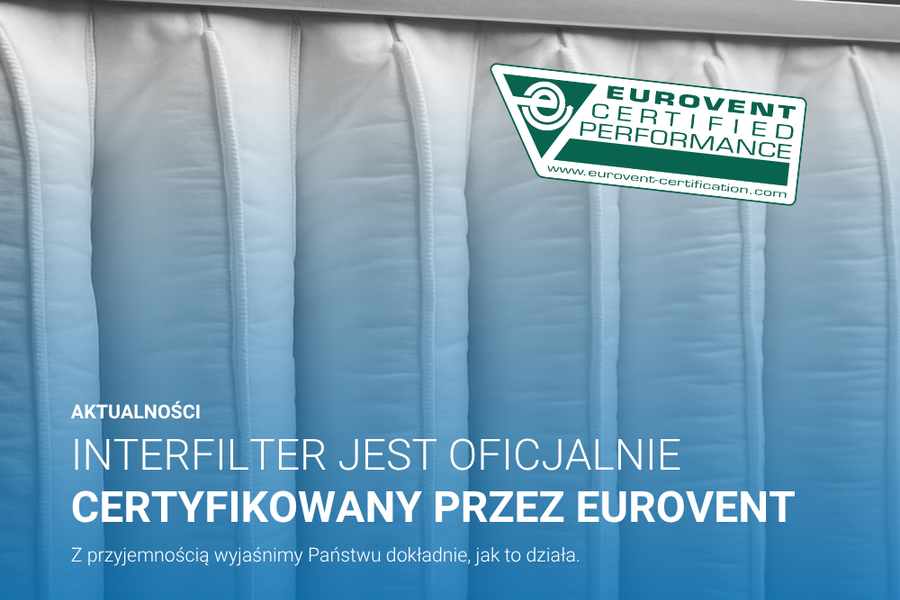 Interfilter certyfikowany przez Eurovent