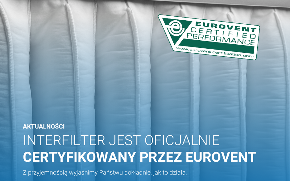 Interfilter certyfikowany przez Eurovent