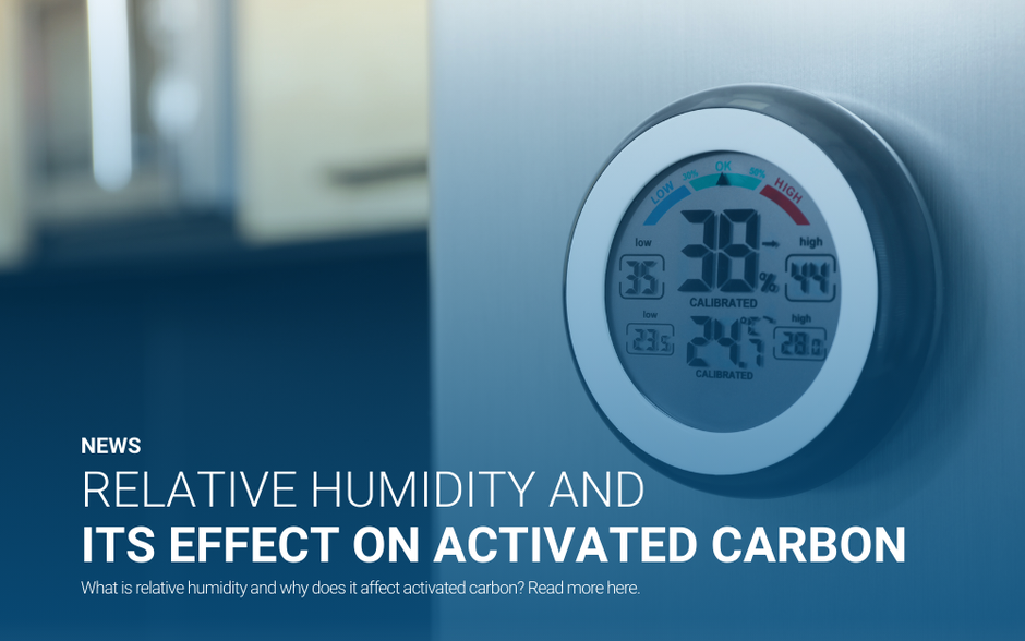 What is relative humidity and why does it affect activated carbon?