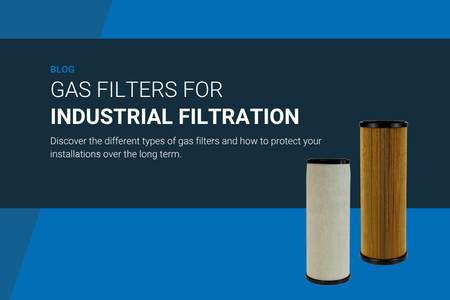 Gas filters for industrial gas filtration