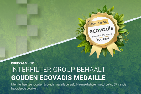Interfilter Group behaalt gouden EcoVadis medaille
