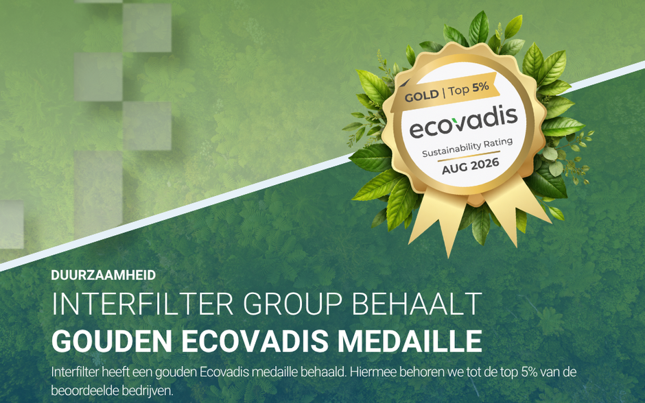 Interfilter Group behaalt gouden EcoVadis medaille