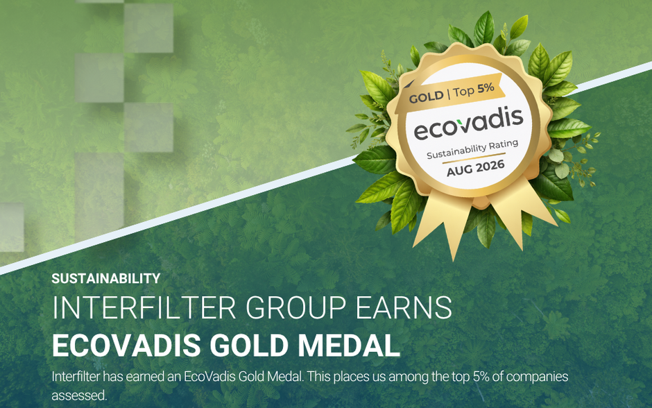 Interfilter Group earns a Gold EcoVadis Medal