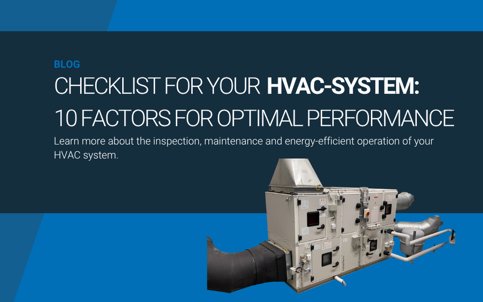 Checklist for your HVAC-system: 10 factors for optimal performance
