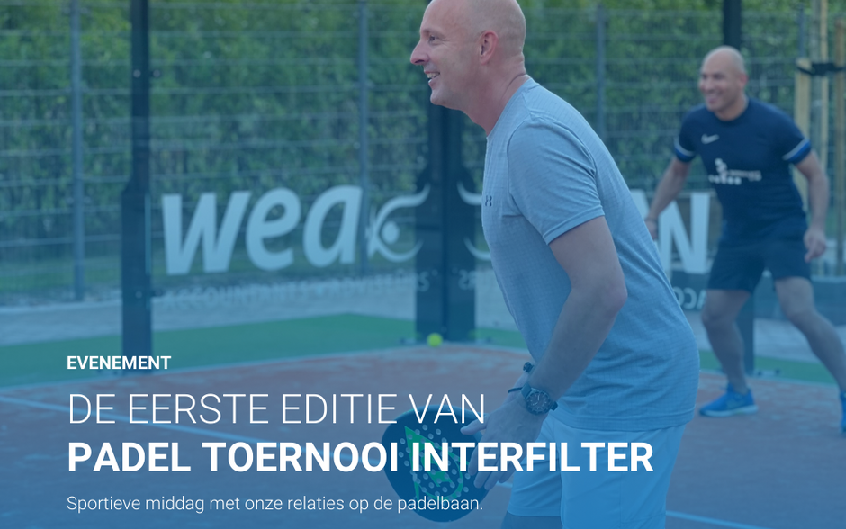 Geslaagd Interfilter padel toernooi