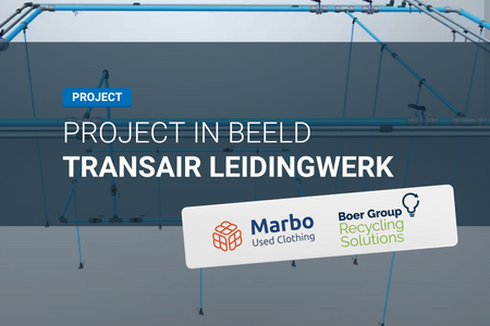 Transair leidingen bij Marbo Used Clothing