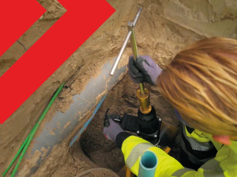 Veilig saneren met de TBA QuickFix. Zonder onnodig tijdverlies in de sleuf. [VIDEO]