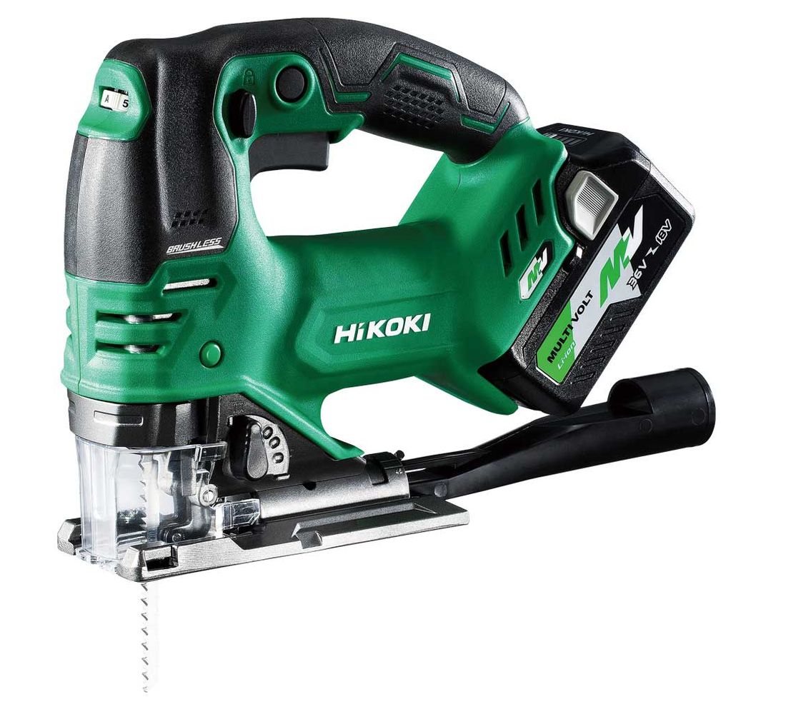 Hitachi Hikoki decoupeerzaag MULTI VOLT(36V) CJ36DA met accu's en lader. 1