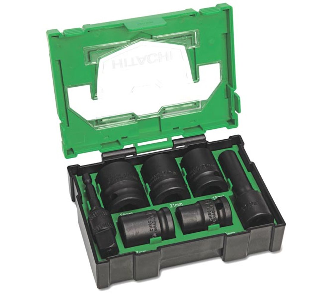 Hitachi Hikoki Proline krachtdoppen 1/2" aansluiting 750485 Krachtdop-box 1/2" (11 stuks) 1