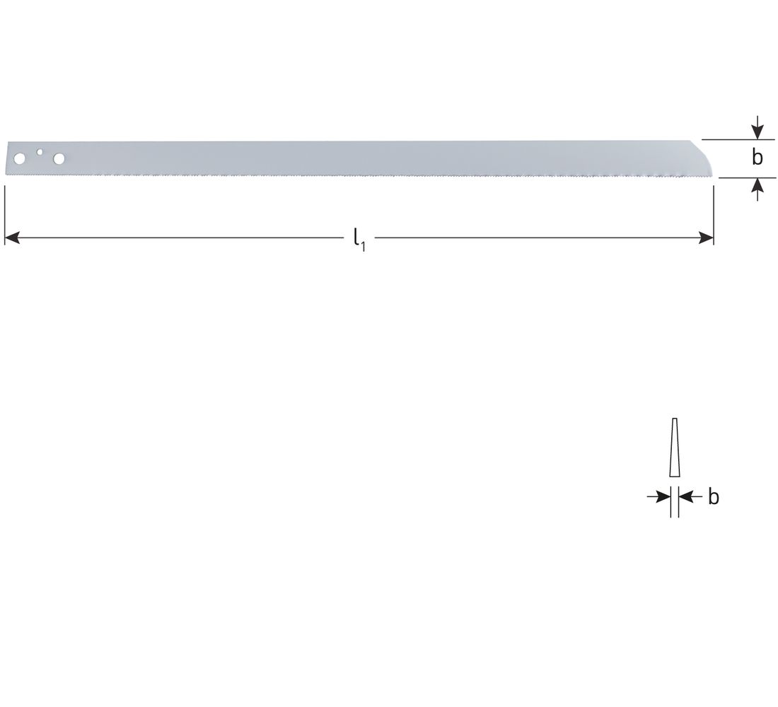 Libile Luchtdecoupeerzaagblad, HSS 517.0020  400mm 18TPI 1