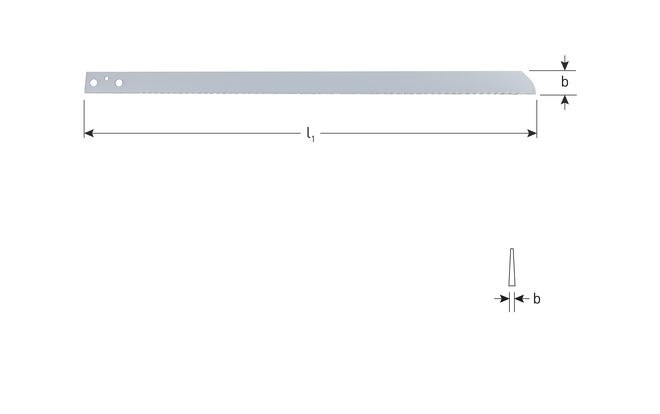 Libile Luchtdecoupeerzaagblad, HSS 517.0020  400mm 18TPI