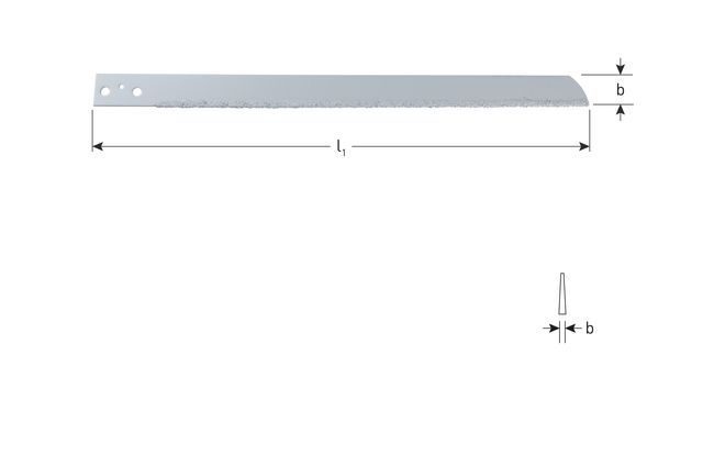 Libile Luchtdecoupeerzaagblad, HM 517.0130  300mm Wolframcarbide