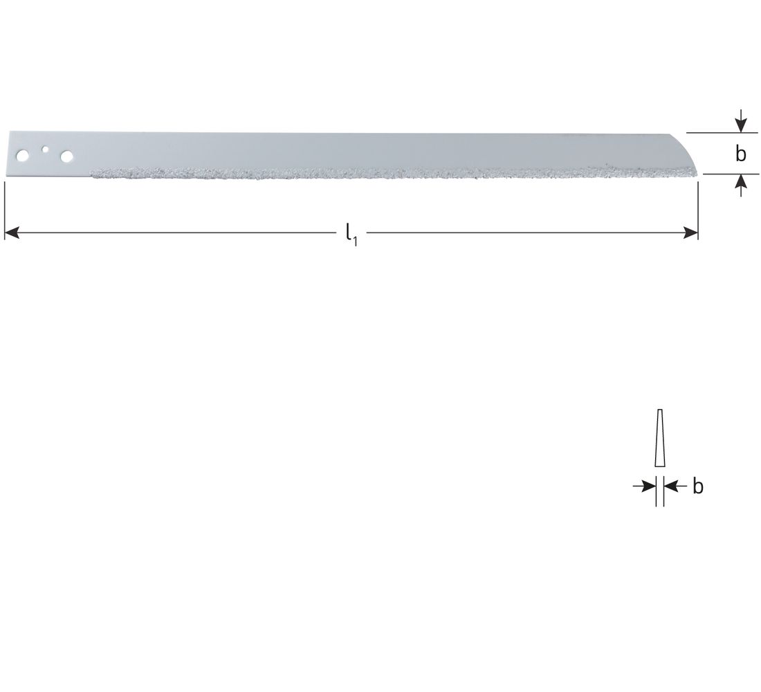 Libile Luchtdecoupeerzaagblad, HM 517.0140  400mm Wolframcarbide 1