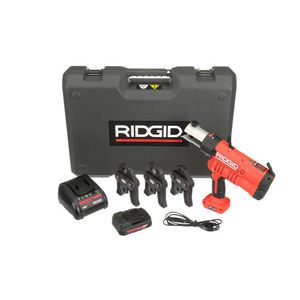 Ridgid RP340 Perstang set in koffer met accu en lader en 3 persbekken 1