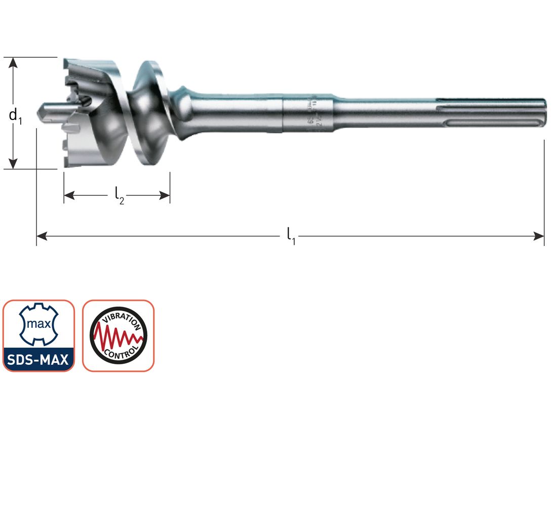 Betonfreeskroon, SDS-max 205.4001, 40 x 310mm 1