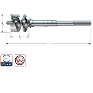 Betonfreeskroon, SDS-max 205.4002, 40 x 550mm 1