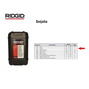 Ridgid Draadsnijolie 11531 25L 1