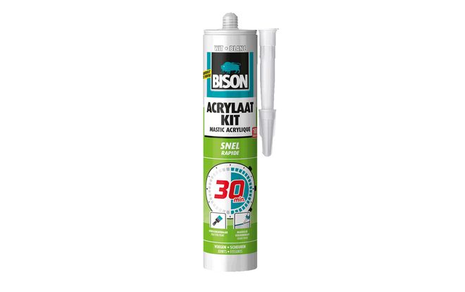 Bison Acrylaatkit Wit -300ml/Koker