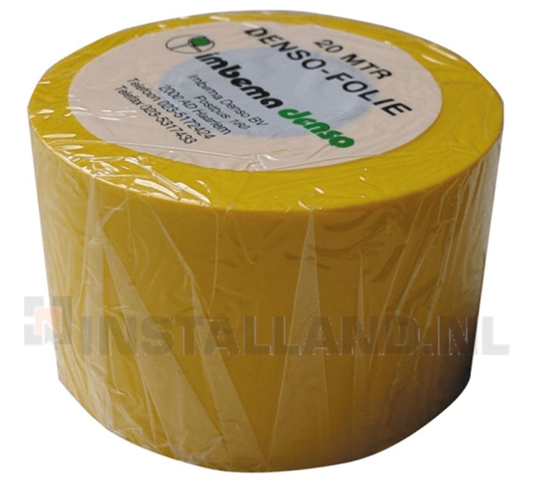 Denso folie pvc tape geel 50mm x 20meter 1