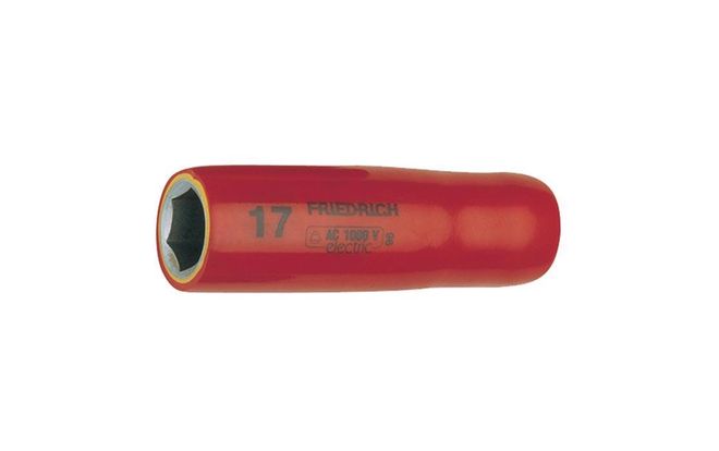 Friedrich 3/8" Zeskantdop Nr.302 1000V lang 17mm 4007555302173
