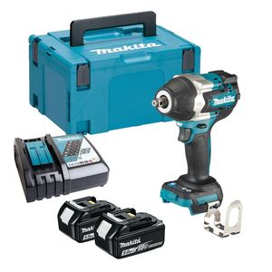 Makita DTW700RTJ Slagmoersleutel18 V 5,0 Ah accu (2 st), snel lader, in box 1