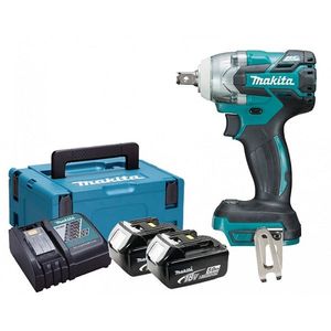 Makita DTW281RTJ Slagmoersleutel 18 V 5,0 Ah accu (2 st), snel lader, in box 1