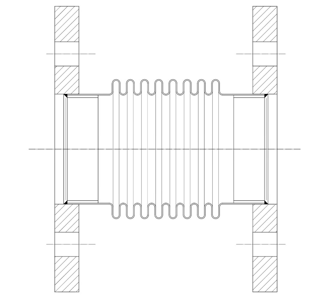 Axial expansion joints - fixed flanges 1