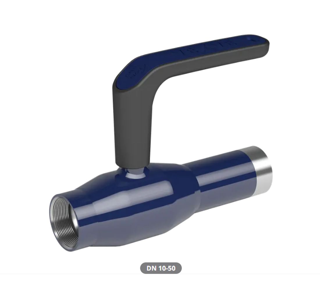 Serie 101. Steel ball valves, RB, binnendraad/las 1