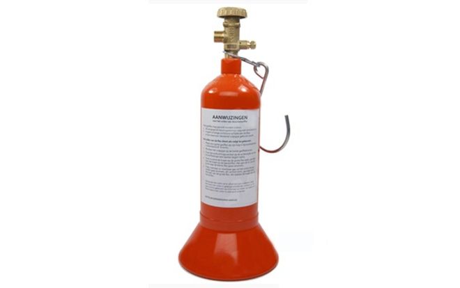 Karwei 1003041 gasfles 1 liter met voet incl. ophanghaak en kraan