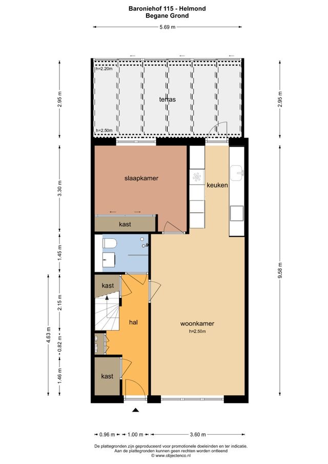 Baroniehof 115, Helmond - plattegrond 0