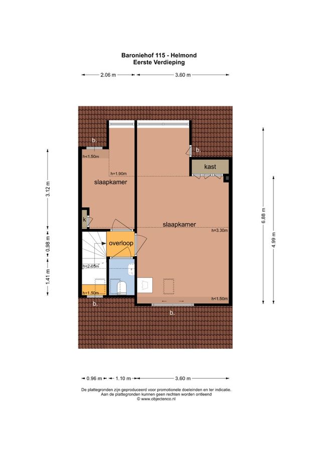 Baroniehof 115, Helmond - plattegrond 1