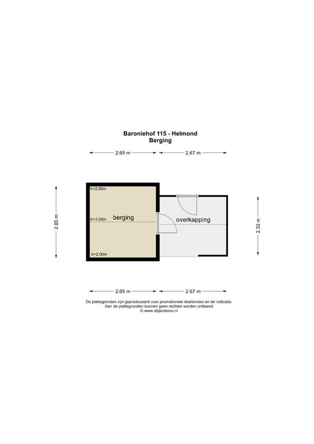 Baroniehof 115, Helmond - plattegrond 2