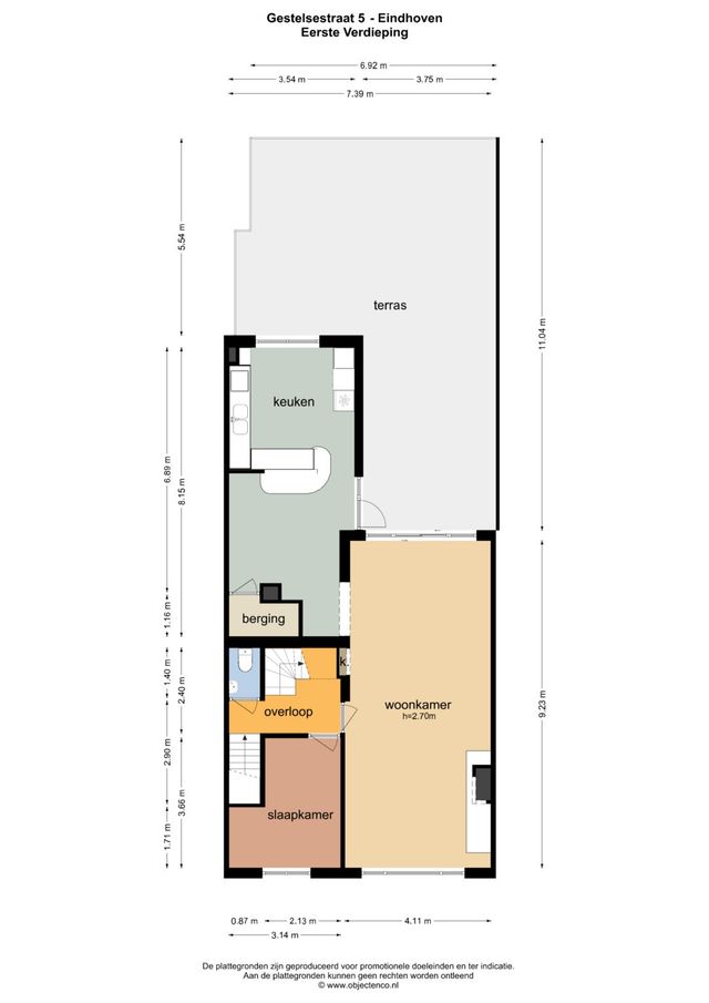 Gestelsestraat 5, Eindhoven - plattegrond 1