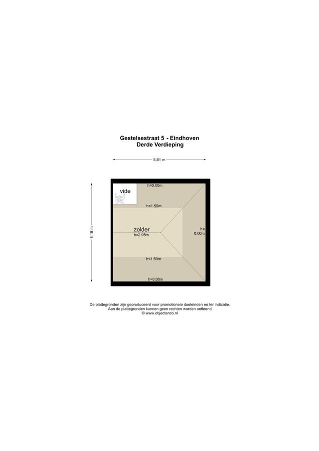 Gestelsestraat 5, Eindhoven - plattegrond 3