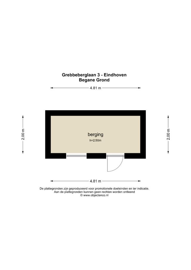 Grebbeberglaan 3, Eindhoven - plattegrond 3