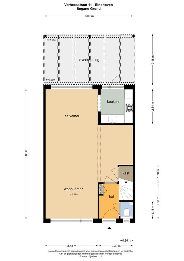 Verheesstraat 11, Eindhoven - plattegrond 0