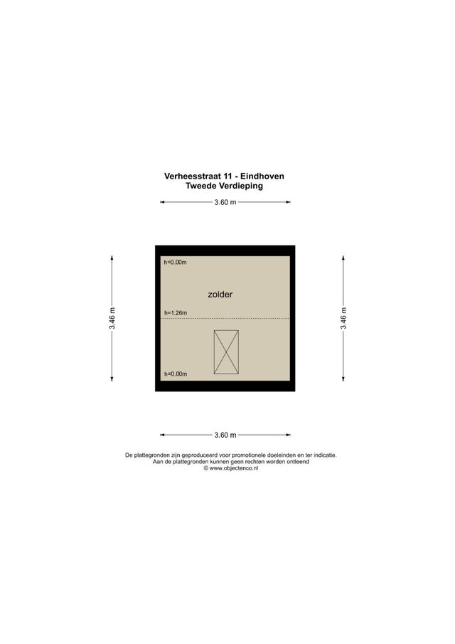 Verheesstraat 11, Eindhoven - plattegrond 2