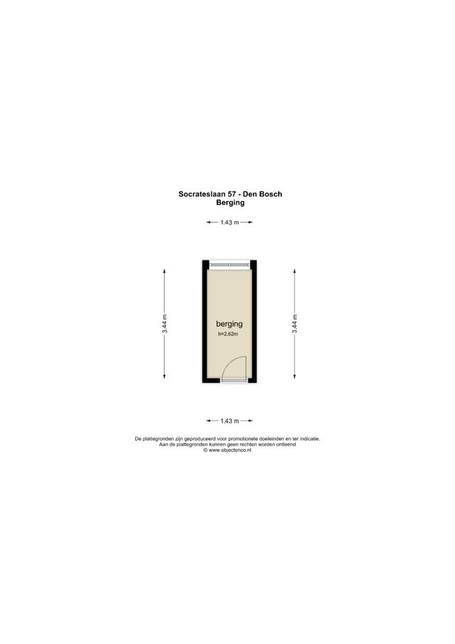 Socrateslaan 57, 'S-Hertogenbosch - plattegrond 1