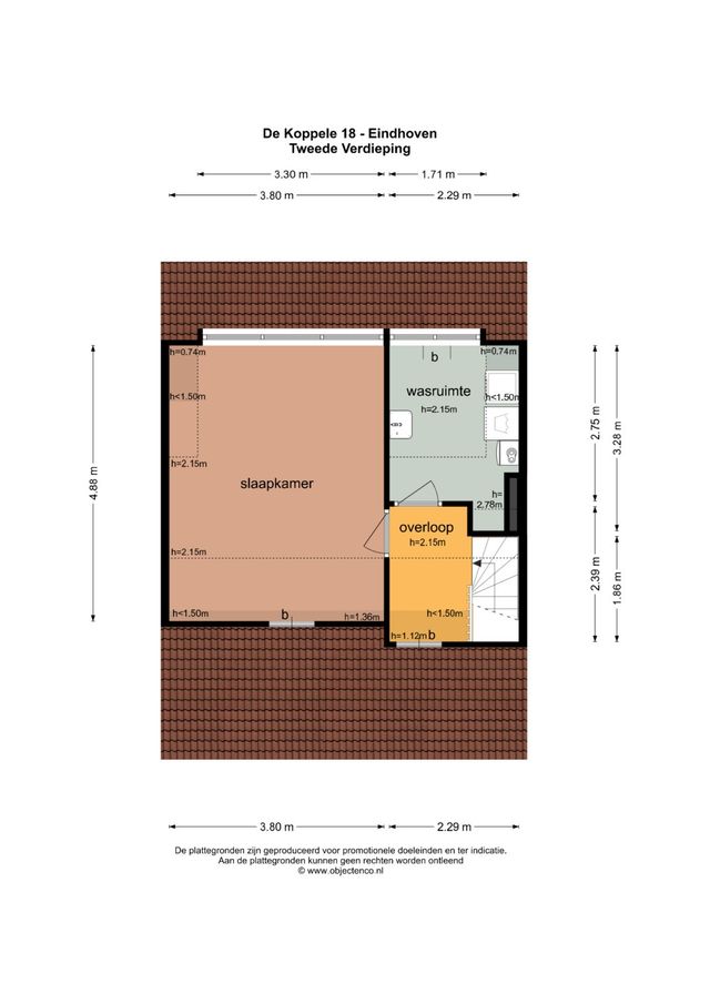 De Koppele 18, Eindhoven - plattegrond 2