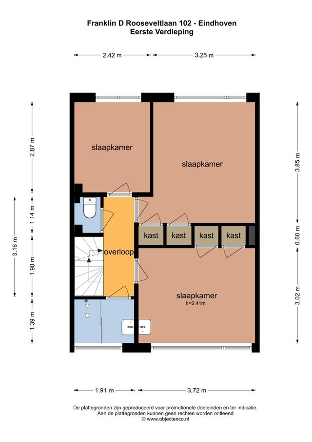 Franklin D Rooseveltlaan 102, Eindhoven - plattegrond 1